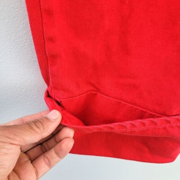 RAG & BONE canvas utility red jeans - Picture 9 of 11